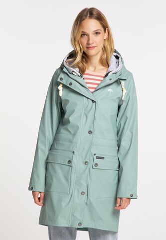 Schmuddelwedda Raincoat in Green: front