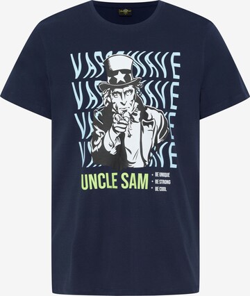 UNCLE SAM Shirt in Blue: front