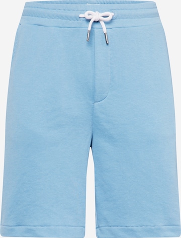 QS Regular Broek in Blauw: voorkant