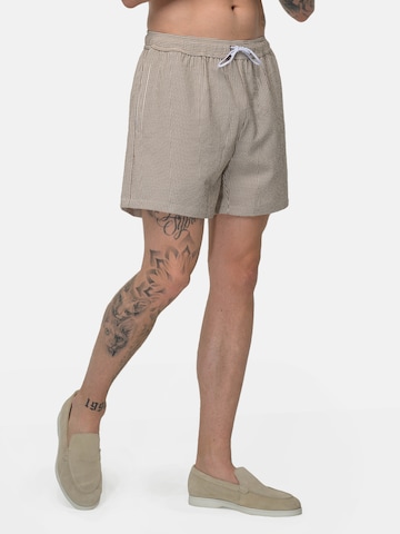 Shorts de bain 'Seersucker' Vercate en marron