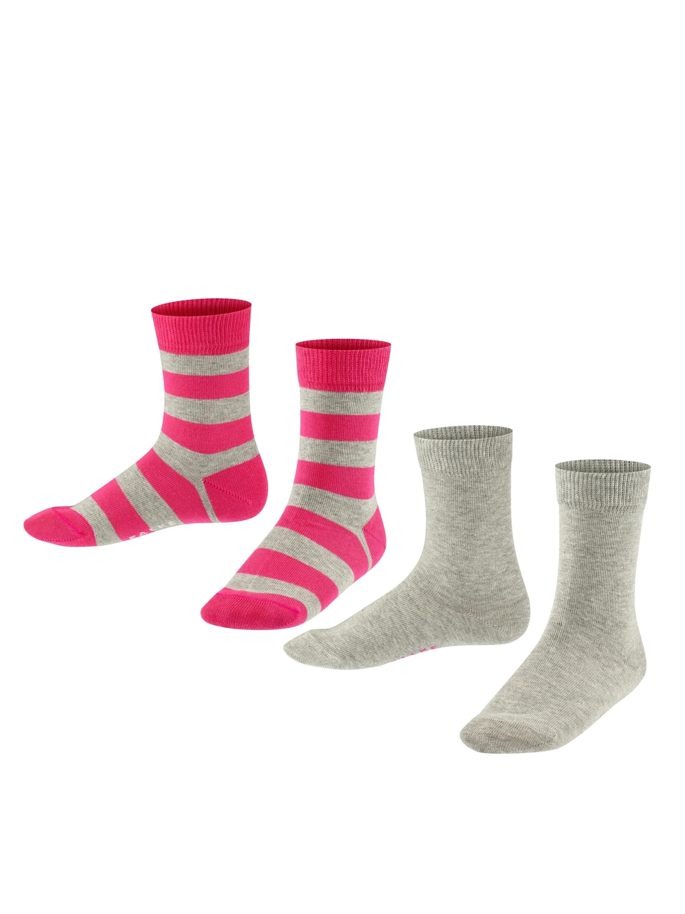 FALKE Zokni 'Happy Stripe' - szürke: elől