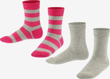 FALKE Zokni 'Happy Stripe' - szürke: elől