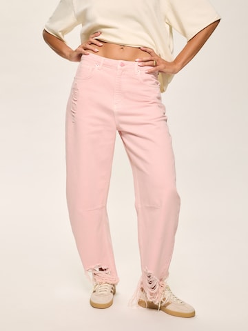 Kamila Šikl Свободный крой Джинсы в Ярко-розовый: спереди