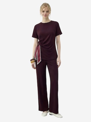 Bianco Lucci - Roupa de casa 'Zweiteiliges Set' em vermelho: frente