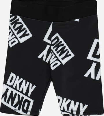 DKNY Skinny Trousers in Black: front