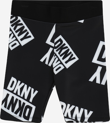 DKNYSkinny Hlače - crna boja: prednji dio