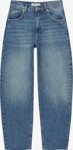 Pull&Bear Lużny krój Jeansy w kolorze niebieski: przód