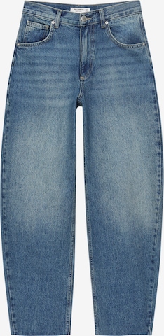 Pull&Bear Loosefit Jeans in Blauw: voorkant