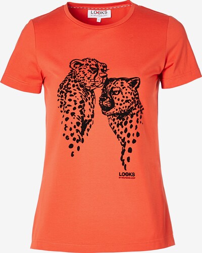 LOOKS by Wolfgang Joop Shirt ' Leo ' in de kleur Sinaasappel / Zwart, Productweergave