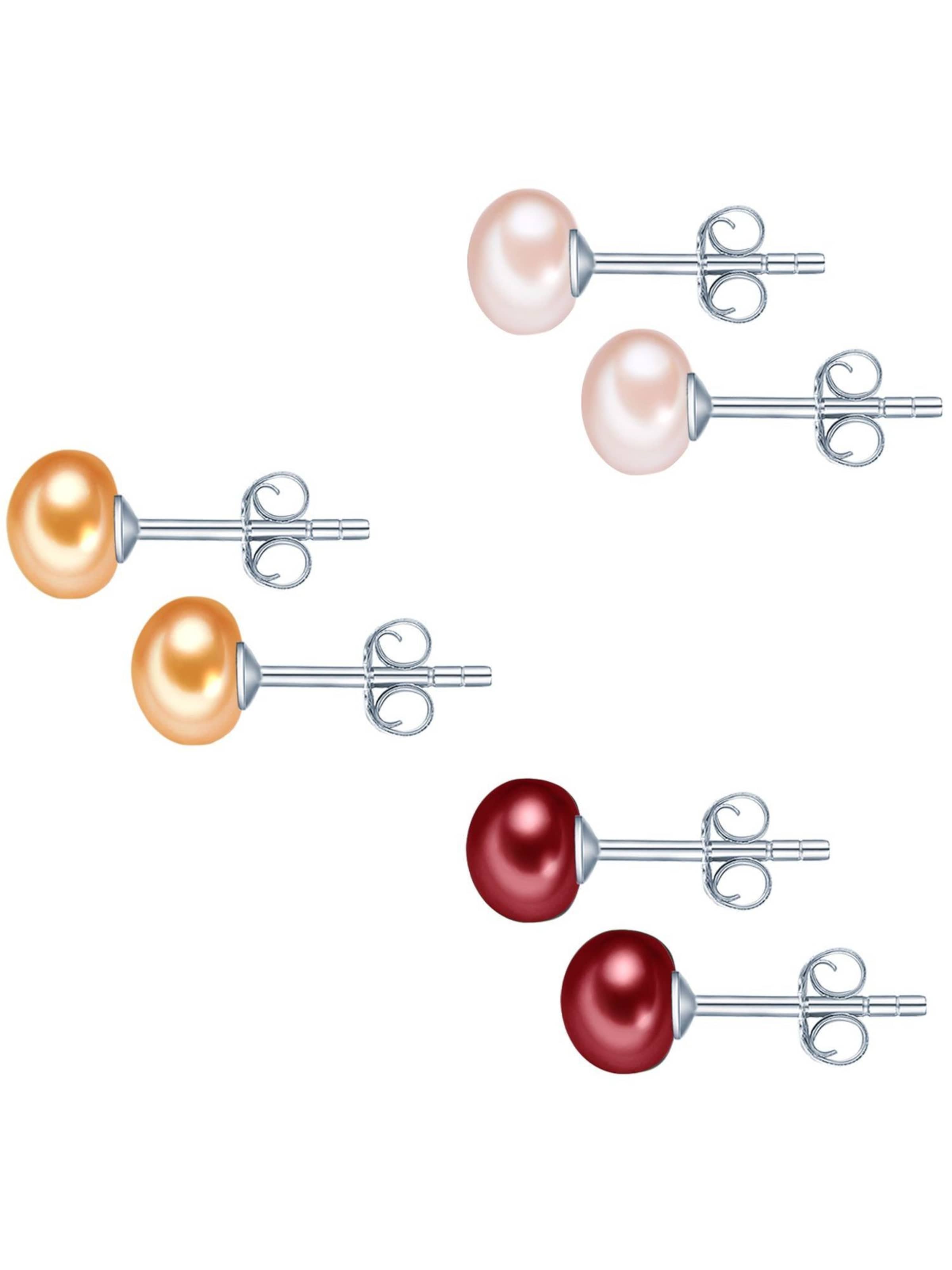 Boucles d'oreilles Valero Pearls en mélange de couleurs