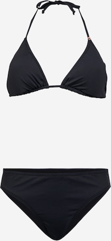 BRUNOTTI Triangel Bikini in Schwarz: Vorderseite