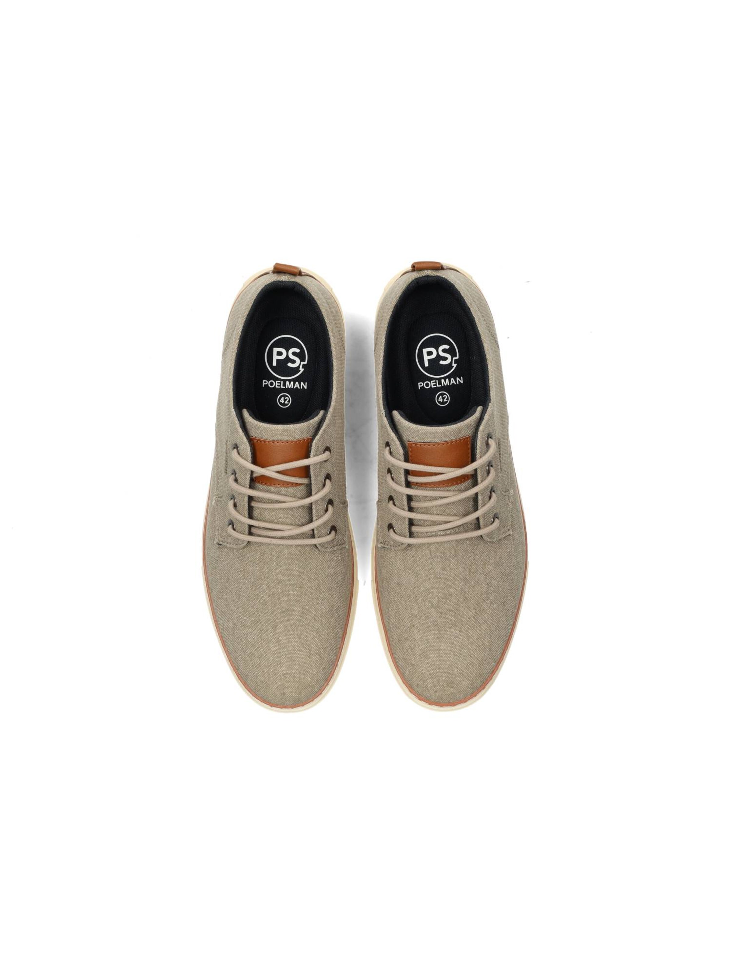 PS Poelman Athletic lace-up shoe in Beige