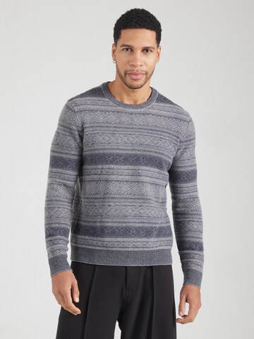 Pullover 'FAIRISLE' di Hackett London in grigio: frontale