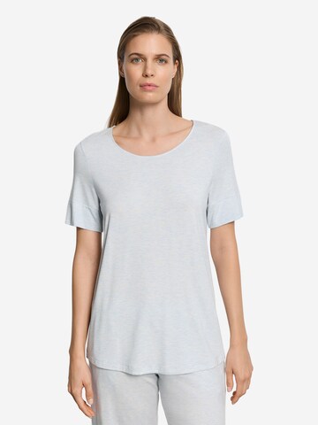 Hanro T-Shirt ' Natural Elegance ' in Blau: Vorderseite