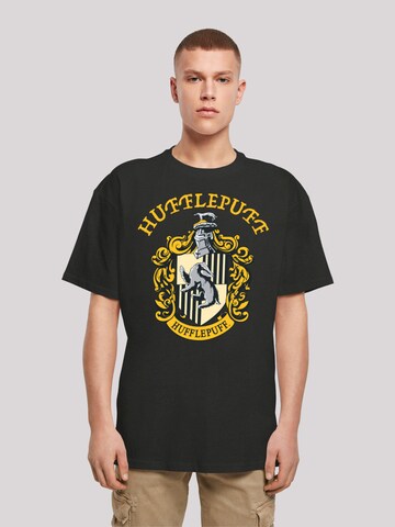 F4NT4STIC Shirt 'Harry Potter Hufflepuff' in Black: front