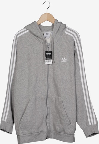 ADIDAS ORIGINALS Kapuzenpullover XL in Grau: Vorderseite
