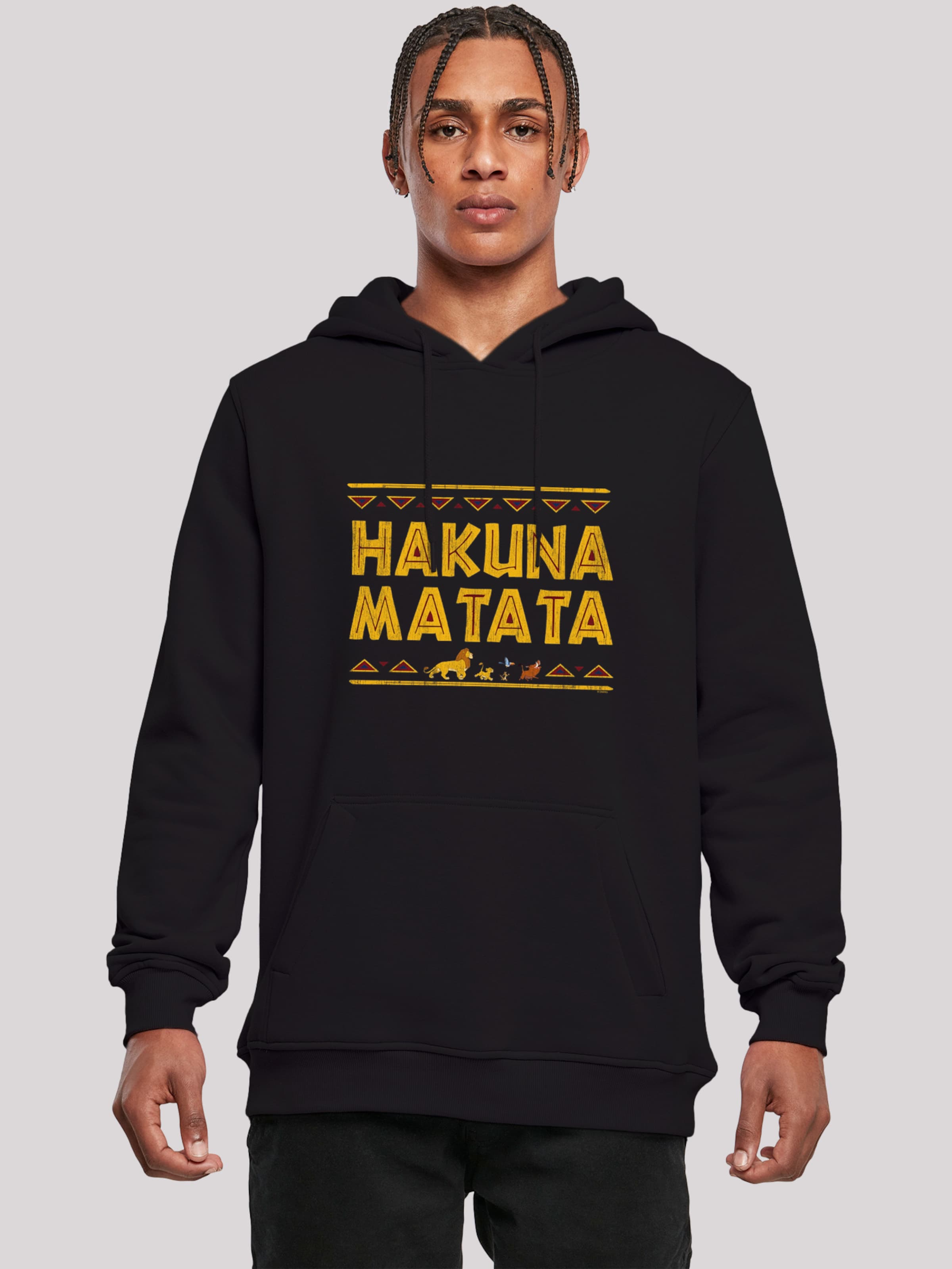 F4NT4STIC Sweatshirt \'Disney König der Löwen Hakuna Matata\' in Schwarz |  ABOUT YOU