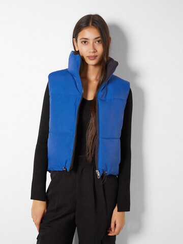 Gilet Bershka en bleu : devant