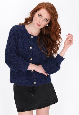 Cardigan DreiMaster Vintage en bleu : devant