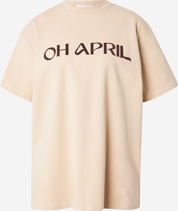 smėlio OH APRIL Marškinėliai: priekis