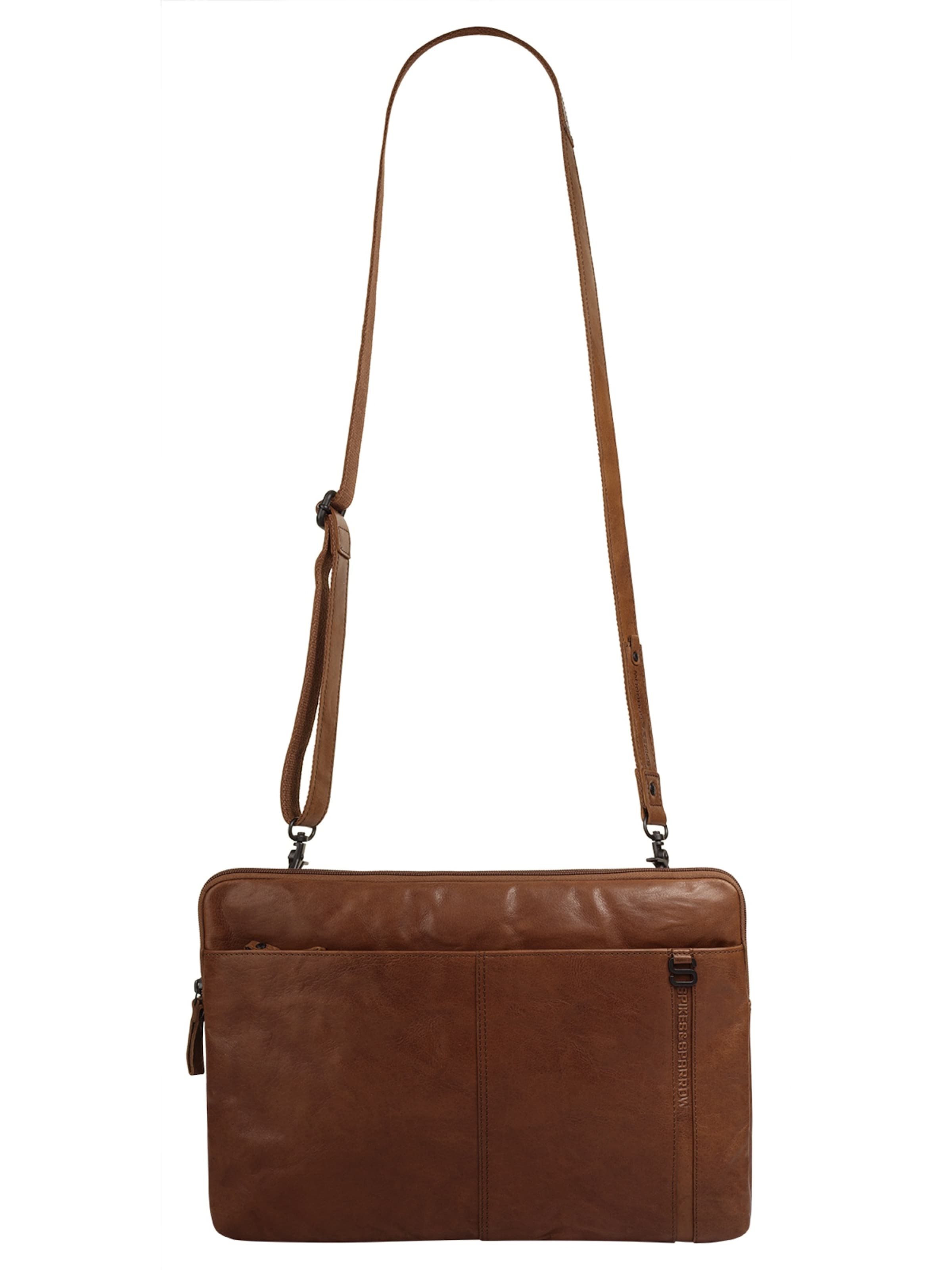 Spikes & Sparrow Document Bag in Brown