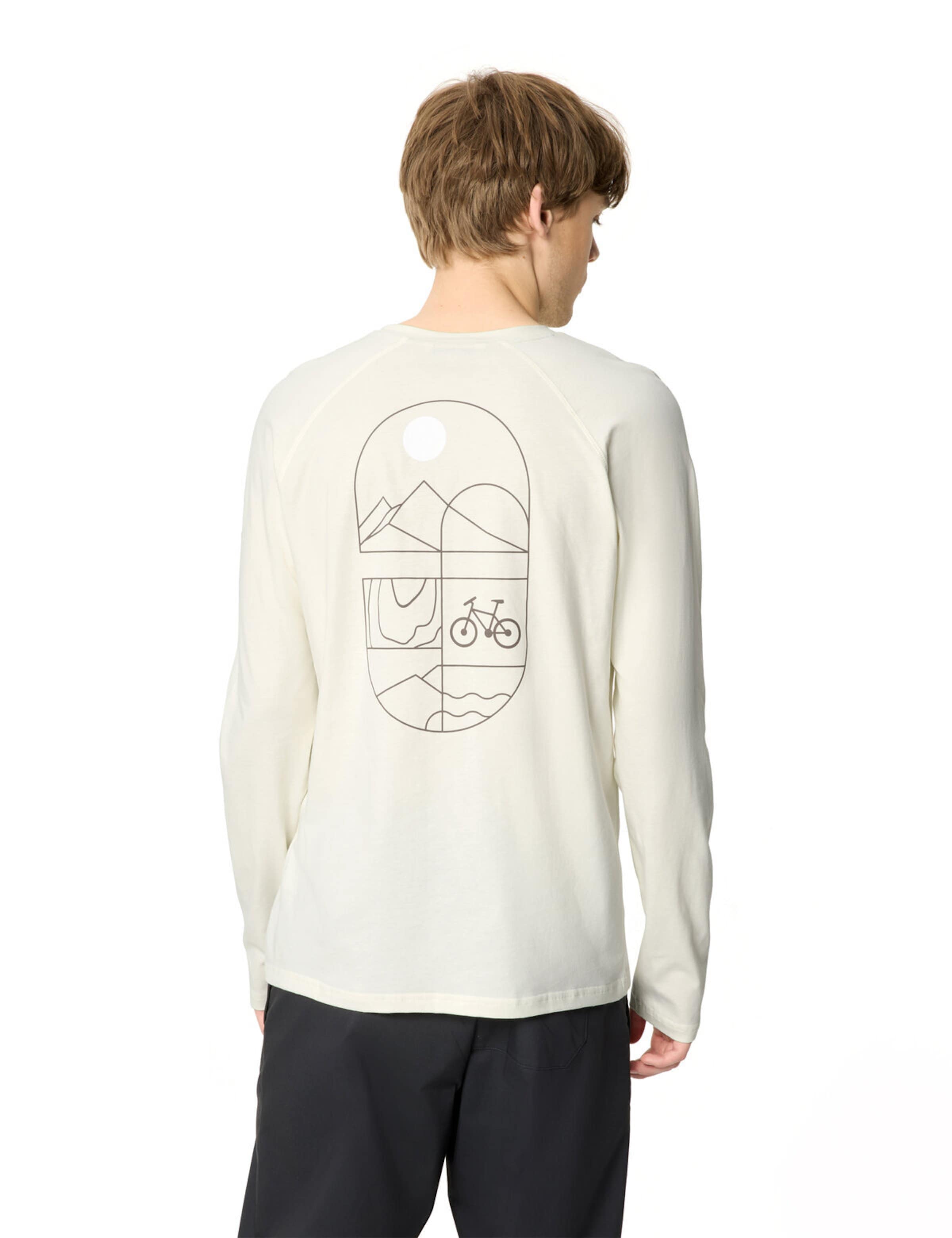 VAUDE Functioneel shirt 'Cyclist' in Wit: voorkant