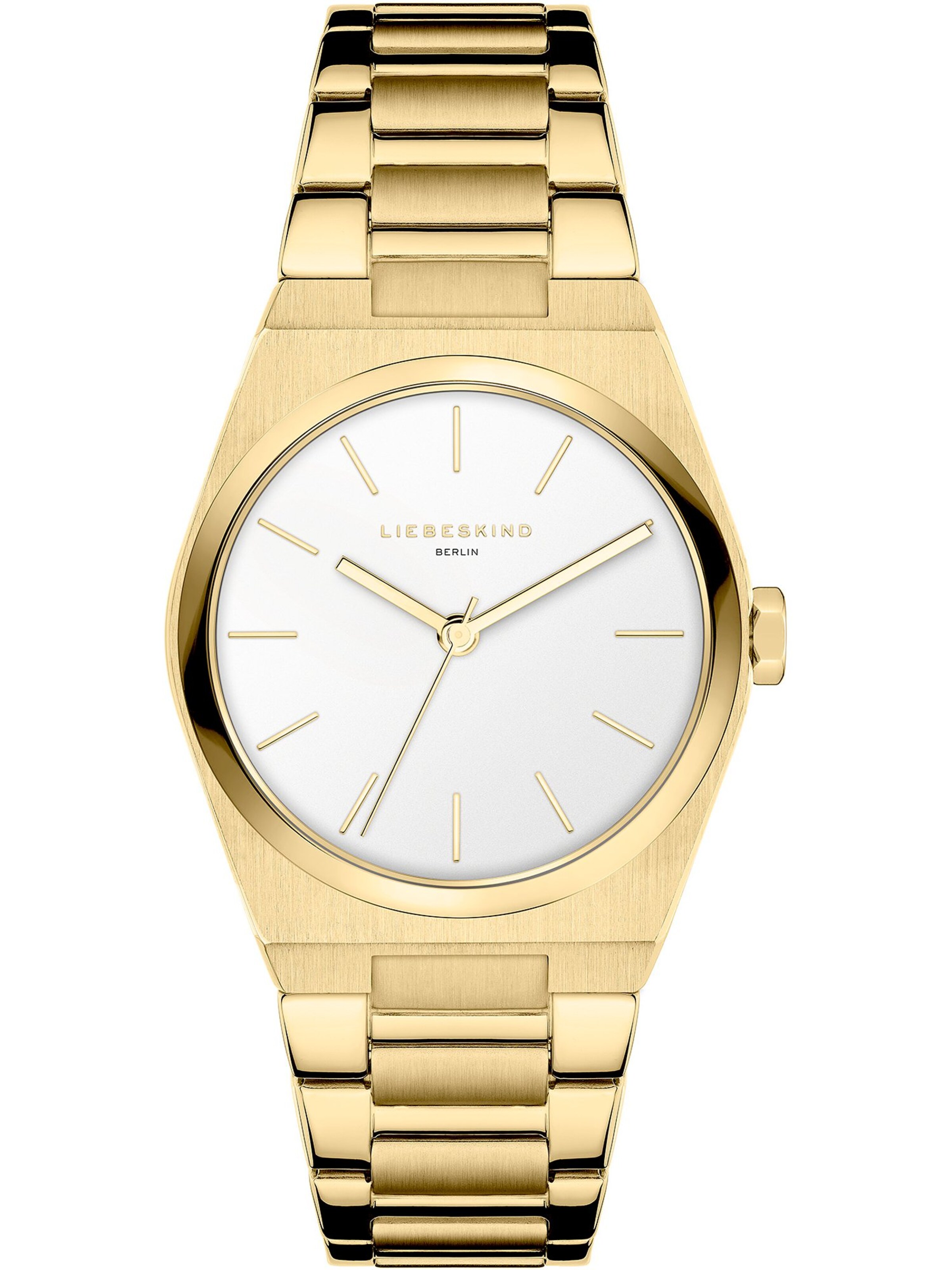 Liebeskind Berlin Analoguhr in Gold: Vorderseite