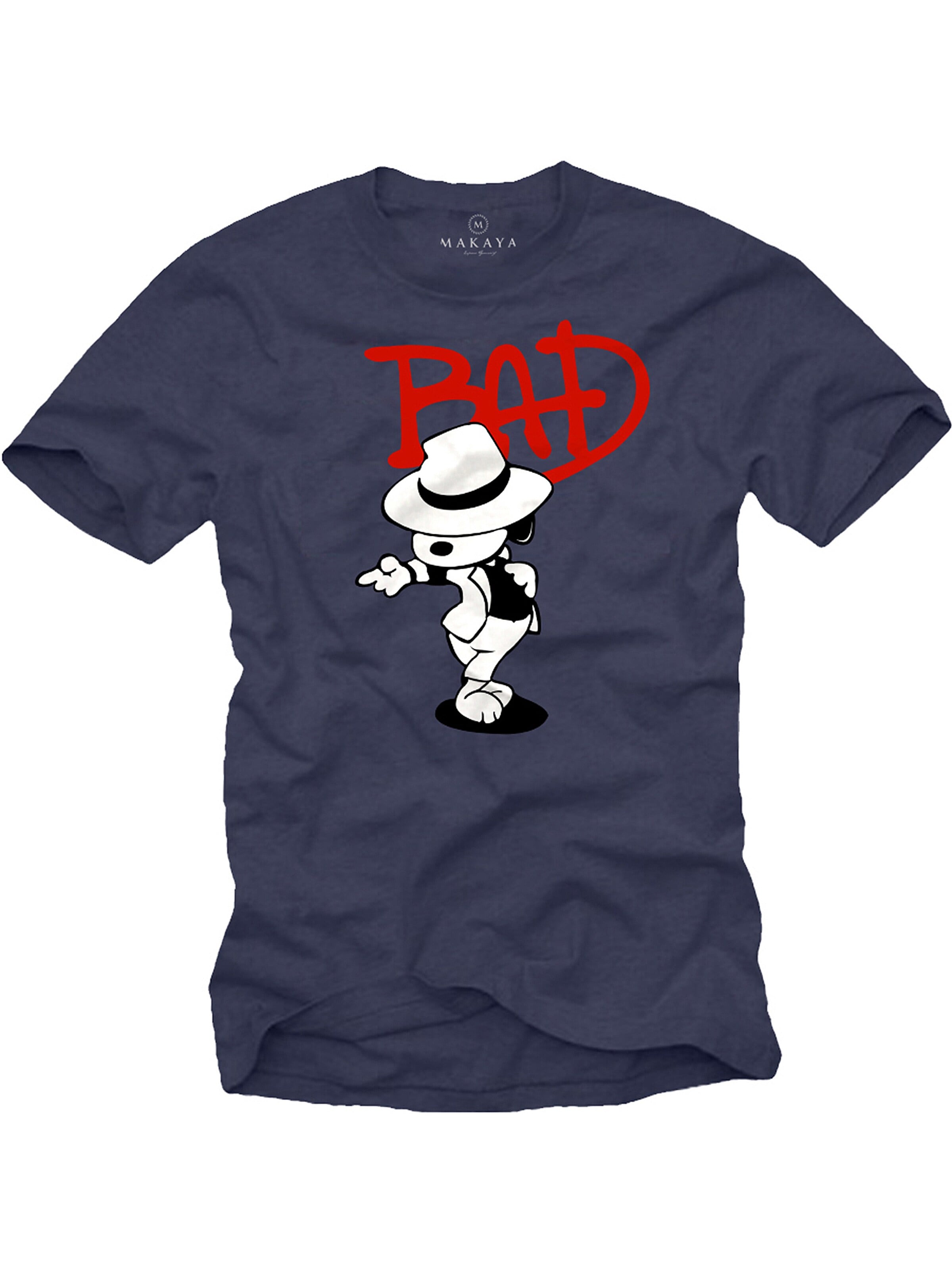 MAKAYA Shirt 'Bad Dog' in Blue: front