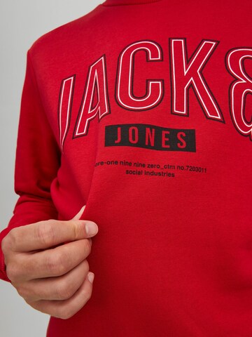 JACK & JONES Sweatshirt 'Thomas' in Rood