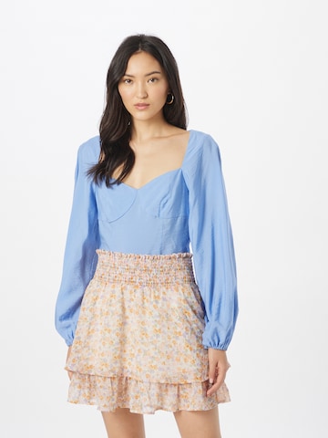 Gina Tricot Blouse 'Theresa' in Blauw: voorkant