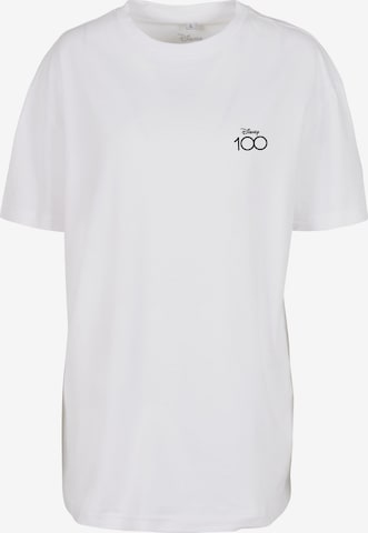 Merchcode Koszulka 'Disney 100 Girl Gang' w kolorze biały: przód