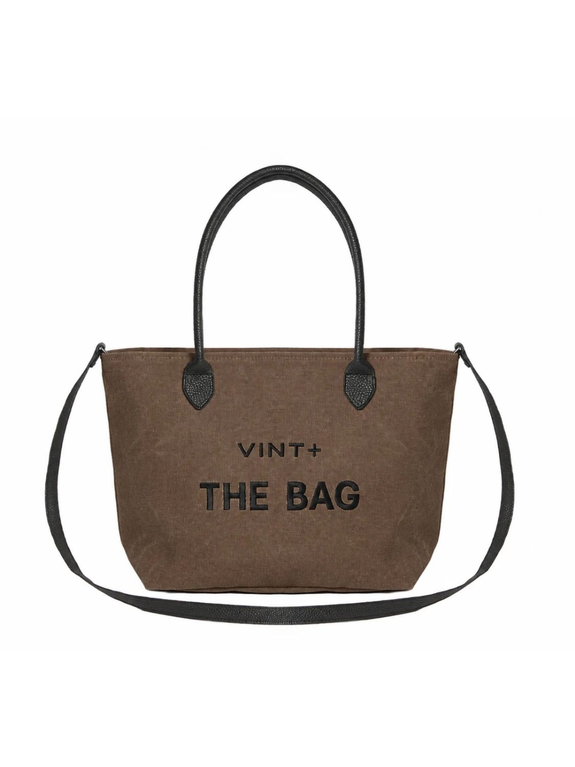 VINT+ Handbag 'Fine Bag Big' in Brown
