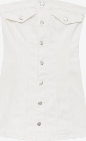 Robe Pull&Bear en blanc : devant