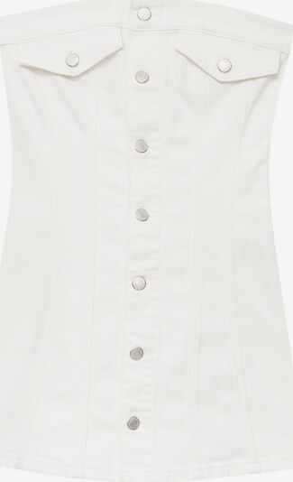 Pull&Bear Robe en blanc, Vue avec produit