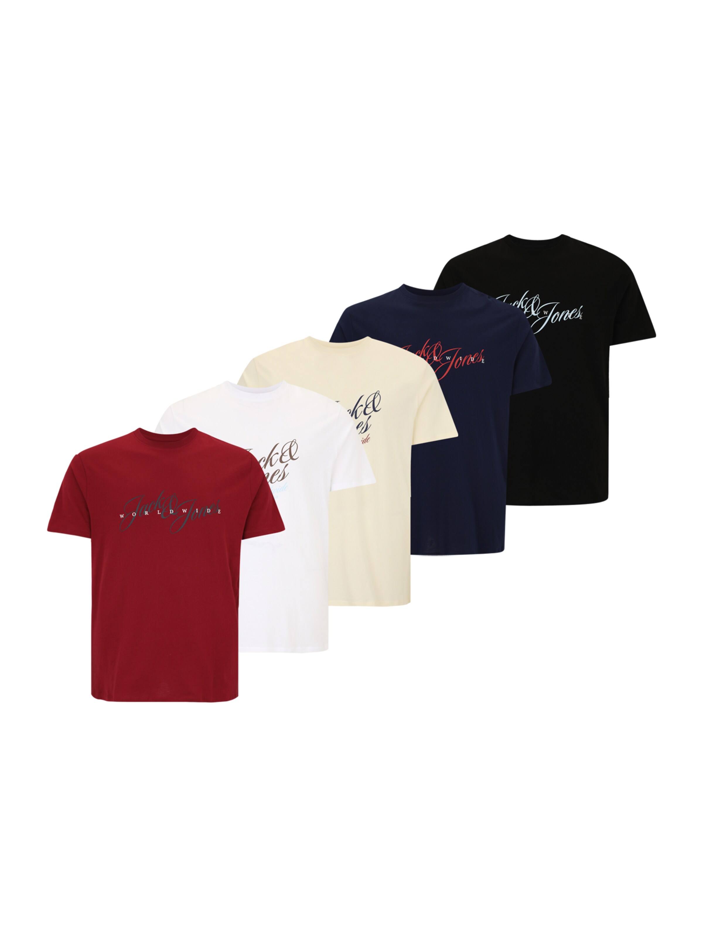 Jack & Jones Plus T-Shirt 'JORINWOOD' in Beige: Vorderseite