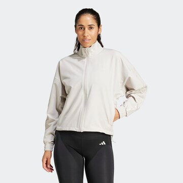 ADIDAS PERFORMANCE Trainingsjacke 'Pacer' in Beige: Vorderseite