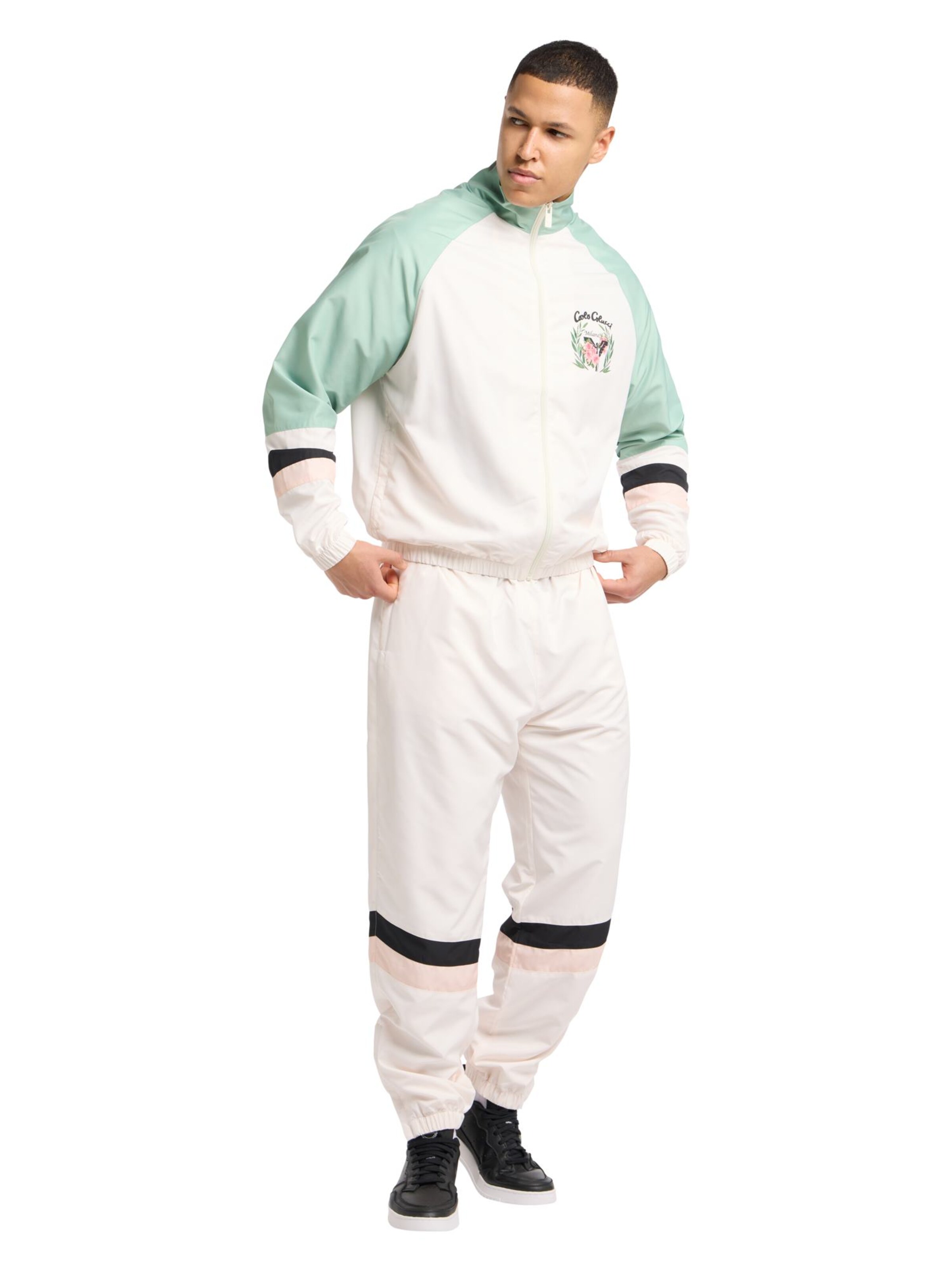 Hanorac 'Eheim' de la Carlo Colucci pe alb