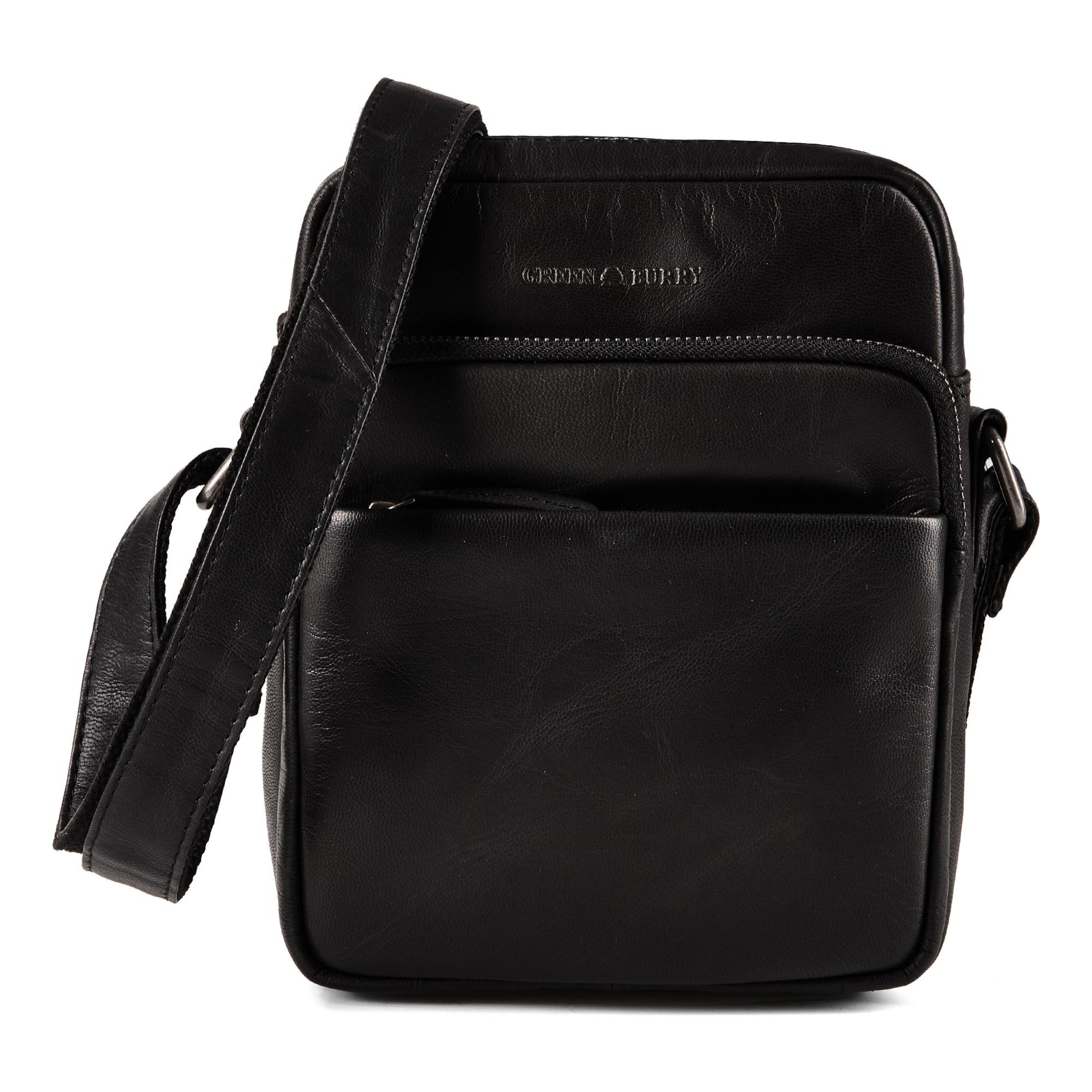 Borsa a tracolla 'Fiorentina' di GREENBURRY in nero: frontale