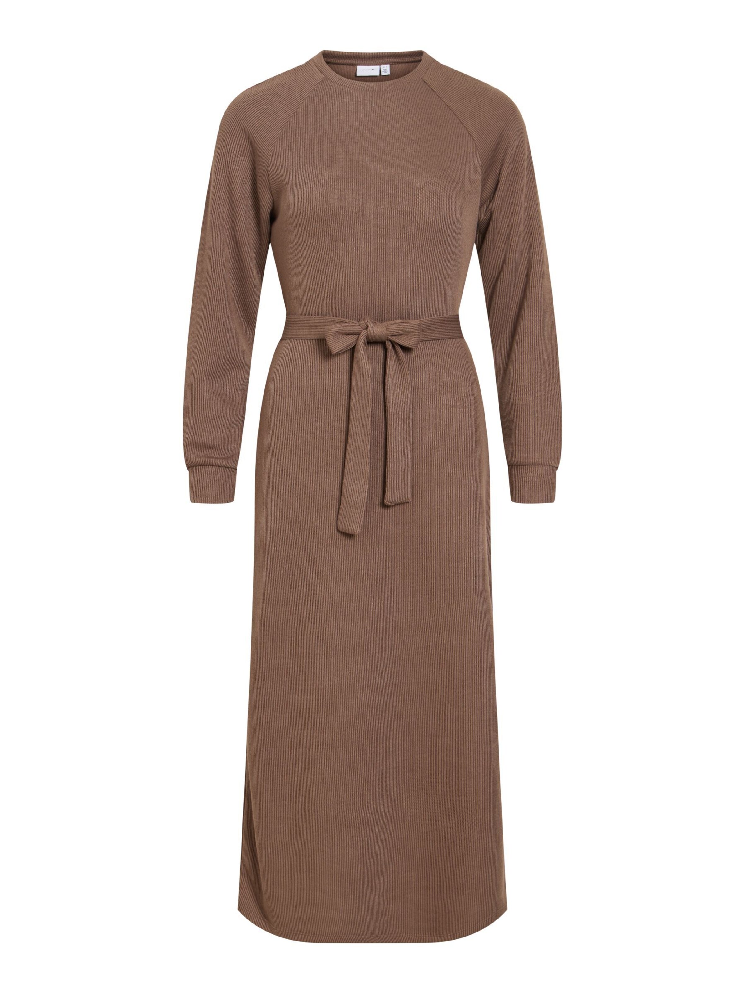 VILA Knit dress 'VIEMMY' in Brown: front