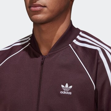 ADIDAS ORIGINALS Regular fit Sweat jacket 'Adicolor Classics Primeblue' in Red