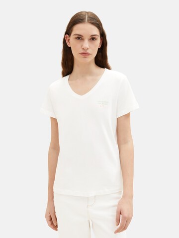 TOM TAILOR Shirt in White: front