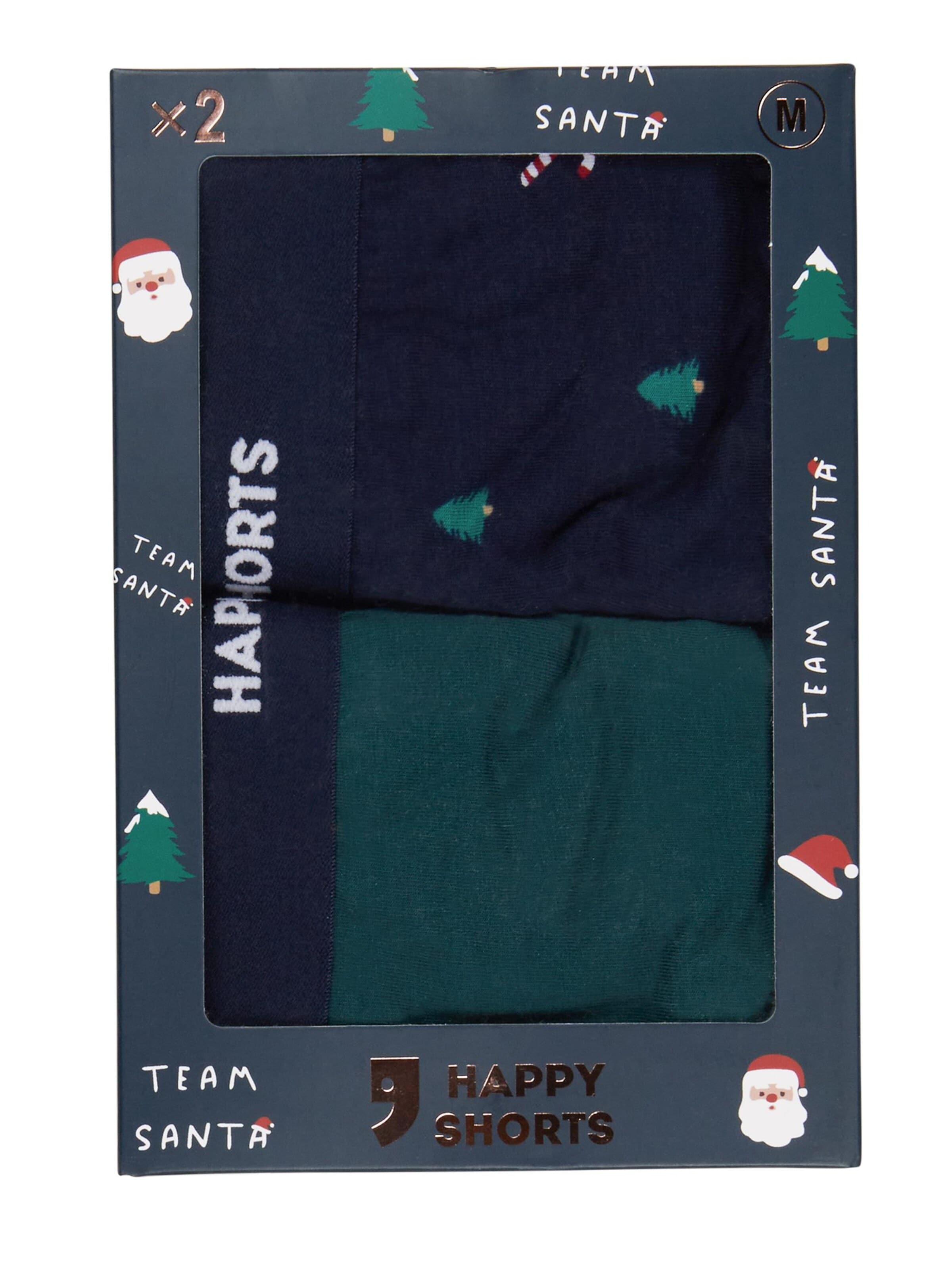 Boxers 'Christmas' Happy Shorts en bleu