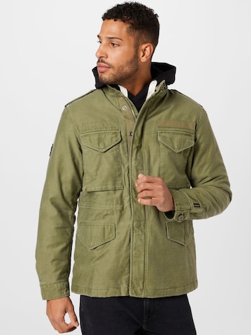 Veste mi-saison Superdry en vert : devant