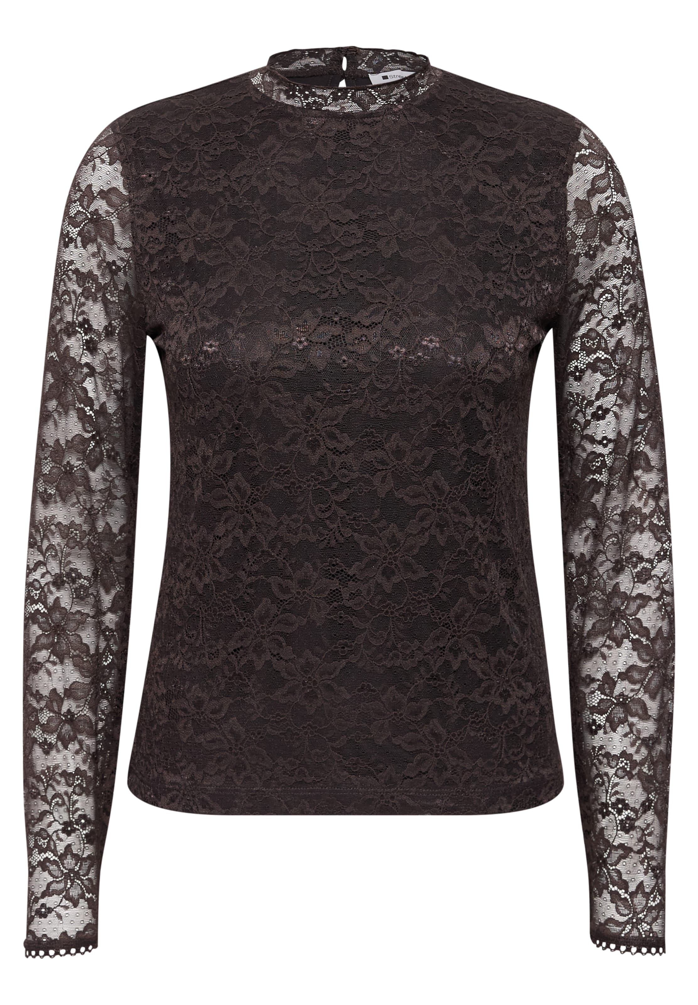 STREET ONE Shirt in Braun: Vorderseite