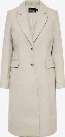 PIECES Between-seasons coat in Beige: front