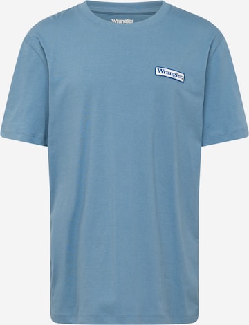 T-Shirt WRANGLER en bleu : devant