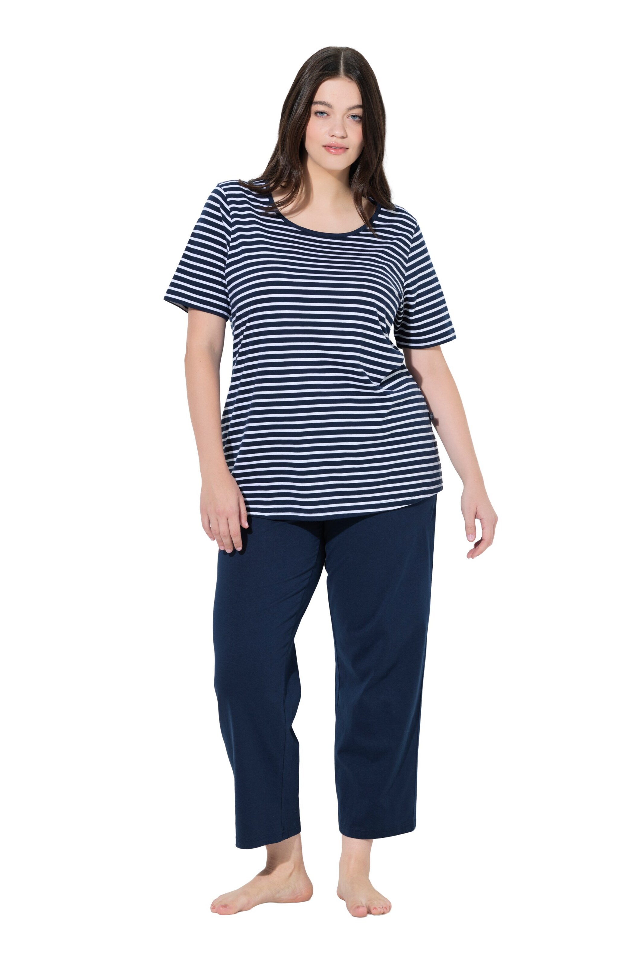 Ulla Popken Pajama in Blue: front