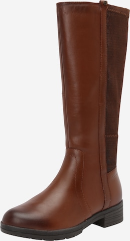Tamaris Comfort Boots in Brown: front