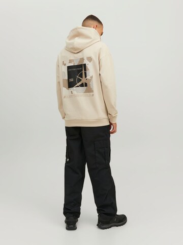 JACK & JONES Sweatshirt 'FILO' in Beige