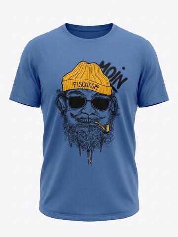 karlskopf Shirt 'FISCHKOPP'‌‌‌ in Blau: Vorderseite